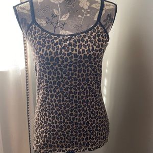 Like New! Express Sexy Basic Bra Cami Cheetah Print